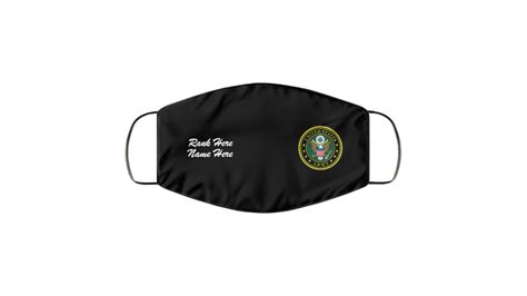 personalized army mask